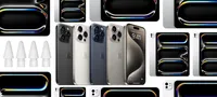 iPhone 15 Pro 原价 $999，现优惠至 $523，节省 $476。M4 iPad Pro 原价 $1,099，现优惠至 $799，节省 $300。4支Apple Pencil笔尖套装原价 $35，现起售价为 $7，节省 $28。充电器等更多优惠。