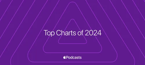 「2024年の人気podcastをAppleが発表し、9つの異なるトップ10リスト」