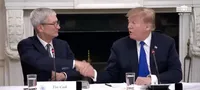 Apple CEO Tim Cook will attend Trump's inauguration next week.