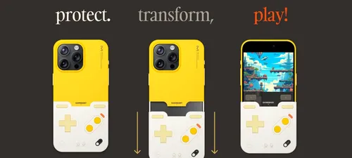 用这个外壳将你的iPhone变成复古游戏机,并配有实体按钮。