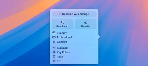 iOS 18.2 可以利用 Apple 的智能技术自动生成所有电子邮件、论文及其他内容。