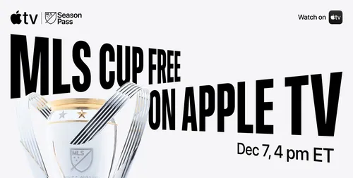 MLS Cup 将在 TV+、Apple Stores 的四个国家以及 Mega-Zilla 上免费直播。