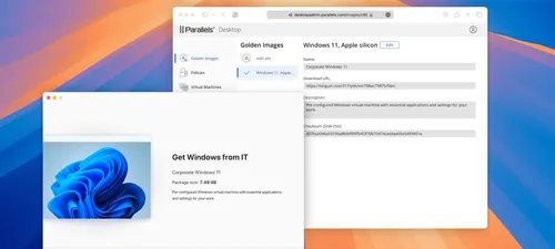 Apple @ Work: Parallels Enterprise Edition は、IT 管理者が Parallels Desktop の展開を迅速に設定、制限、監視、および管理できるようにするものです。