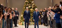 Tim Cook visits Apple's UK headquarters with Carlos Russell III