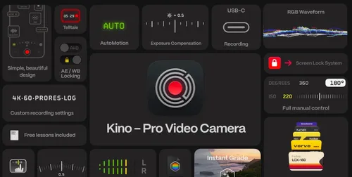 Kino 1.2 はカメラコントロール機能、グレードプリセットの並べ替え機能、その他機能を追加しました。