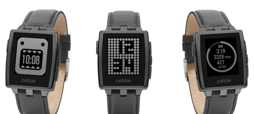 Pebble与苹果合作推出支持iPhone的电子墨水智能手表,主打16K自定义表盘。