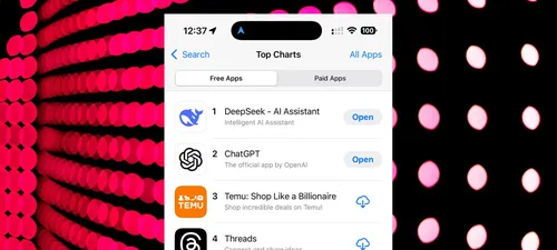 DeepSeek of China takes the top spot in the app store, shocking AI researchers and causing American tech stocks to decline.