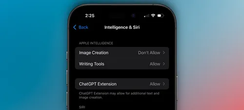 你可以手动禁用某些Apple智能功能。以下是具体方法: