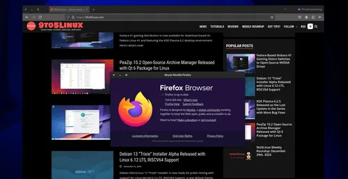 Mozilla Firefox 134, which includes support for mouse and touchpad gestures, has been released.