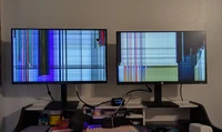 Buy a monitor stand to ensure you don't get behind schedule even if you continue now.