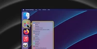 Klicken Sie mit der rechten Maustaste auf den Launchpad im Dock für eine alphabetische Anwendungsaufstellung.