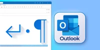 Display non-printable characters in Microsoft Outlook