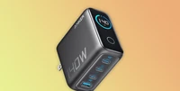 Anker 140W charger with display helps prevent overcharging.