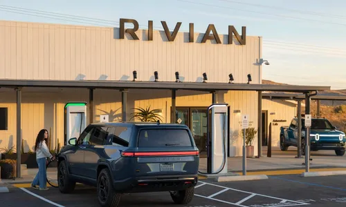 Rivian 正在开放其电动汽车充电站。