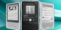 This minimalist e-ink phone reminds one of the BlackBerry's appearance.