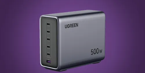 UGREEN的新多设备充电器提供了500瓦的功率。