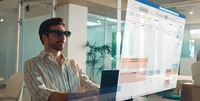 ASUS AirVision M1 is an external display with built-in goggles.