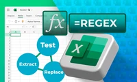 How to use regular expression functions in Exce