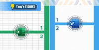「Do you want to edit two parts of a Word or Excel file at the same time? Use the new window tool.」