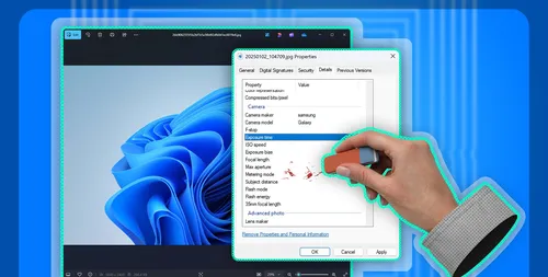 Windows 11 에서 이미지에서 EXIF 데이터를 제거하여 개인정보 보호하는 방법