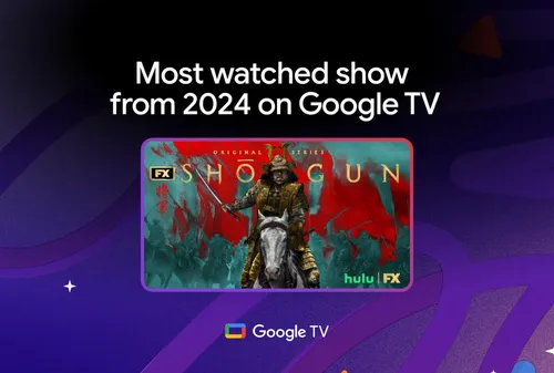 2024年のGoogle TVで最も視聴されている映画とテレビ番組